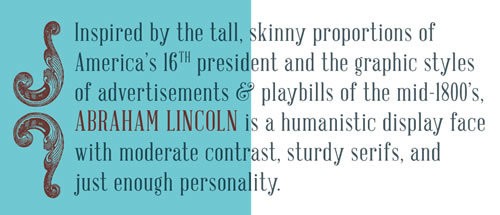 Abraham Lincoln - free font Abraham Lincoln - free font perfect for classic vow renewal invitations