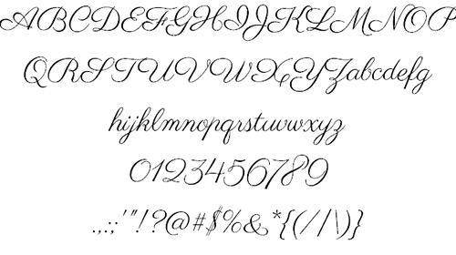 Parisienne - free font Parisienne - free font perfect for romantic vow renewal invitations