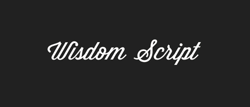 Wisdom Script - free font Wisdom Script - free font perfect for retro and casual vow renewal invitations
